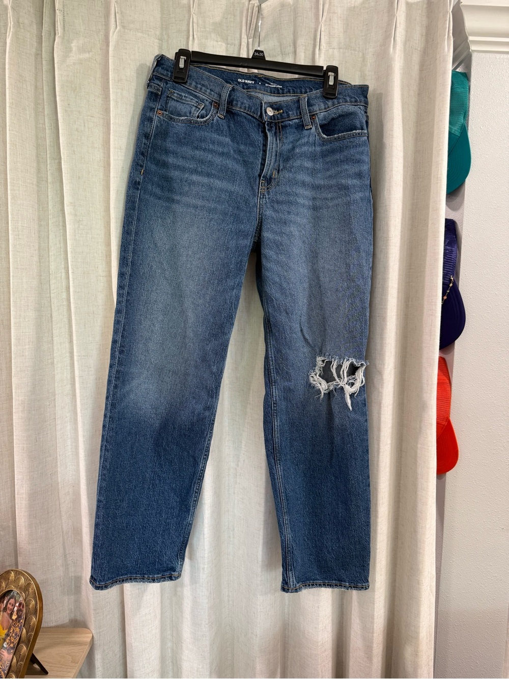 Old Navy Women’s Classic Blue Distressed Jeans
